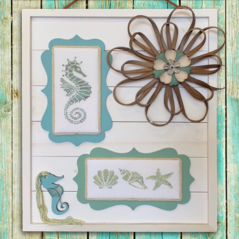 Seashells and Seahorses - charts PLUS Seahorse Thread holder! Dirty Annie's