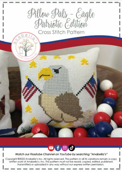 Elloitt the Eagle Patriotic PillowPal™Stitch Count 64 x 64 by Anabella's 23-2022 YT