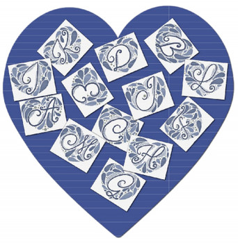 AAN693 Heart Monogram 138 x 114  Alessandra Adelaide Needleworks