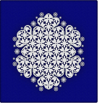 AAN721 Neve (Snow) 136 x 142 Alessandra Adelaide Needleworks