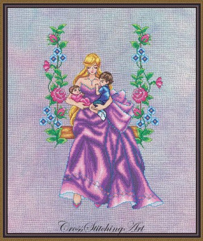 In My Arms 134w x 201h by Cross Stitching Art 22-2373