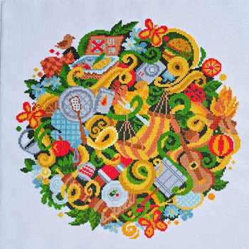 Summer Artmishka Counted Cross Stitch Pattern