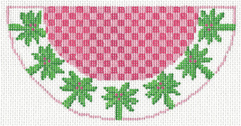 K15A* Palm Kiss 2.5" X 5.5" #18 mesh Two Sisters Designs (Barbara Bergsten Designs )