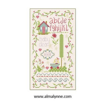 Baby Dear Sample 66w x 121h Alma Lynne Originals