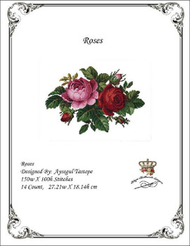 Roses-A Antique Needlework Design