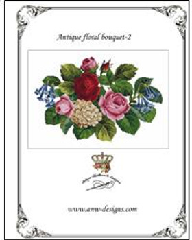 Antique floral bouquet-2 -E Antique Needlework Design
