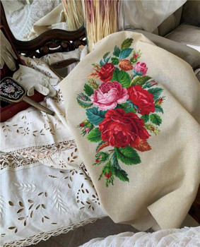 Roses Bouquet-E Antique  Needlework Design