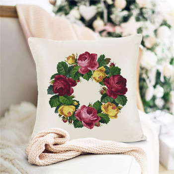 Oval Roses Bouquet - E Antique Needlework Design