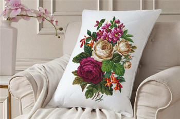 Stunning Floral Bouquet-A Antique Needlework Design