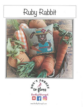 Ruby Rabbit 77w x 75h by Finally A Farmgirl Designs 23-1679