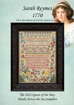 Sarah Reymes 1770 233W x 317H by Hands Across The Sea Samplers 22-1746 YT