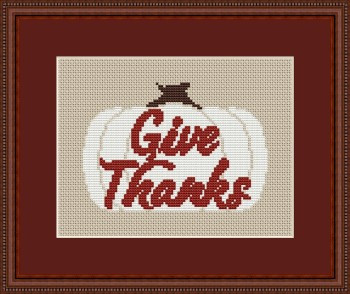 Give Thanks Pumpkin by Happiness Is Heartmade 22-1263