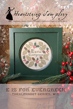 E Is For Evergreen 90w x 90h by Heartstring Samplery 25-3056
