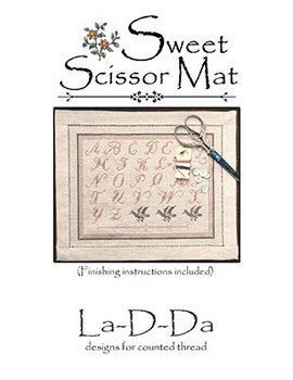 Sweet Scissor Mat 150w x 113h by La D Da 23-1357 YT