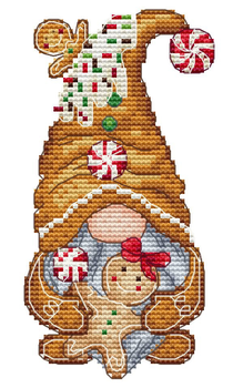 Gingerbread Gnome by Les Petites Croix De Lucie 21-2336