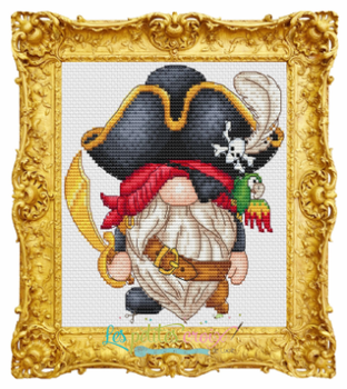 Gnome Pirate 81 x 81 by Les Petites Croix De Lucie 21-2765