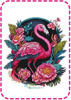 Flamingo Tropical by Les Petites Croix De Lucie 23-2277