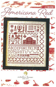 Americana Red 217w x 259h by October House Fiber Arts 23-1108 YT