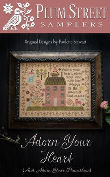 Adorn Your Heart 220w x 167 by Plum Street Samplers 22-1579 YT