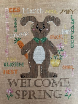 Welcome Spring 130 x 160 by Romy's Creations 22-1428 YT