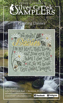 Planting Daisies 118 x 112 by Silver Creek Samplers 23-1799 YT