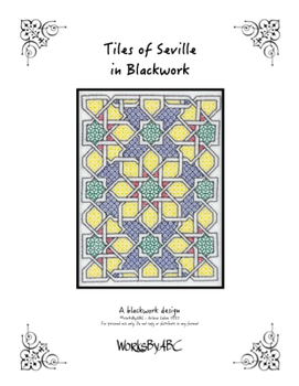 Tiles Of Seville In Blackwork by Works By ABC 22-1777