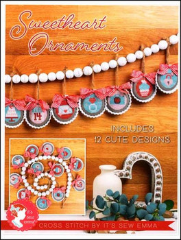 Sweetheart Ornaments 28W x 28H  It's Sew Emma YT SE4010
