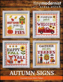 Autumn Signs 71H x 71W each Tiny Modernist Inc YT