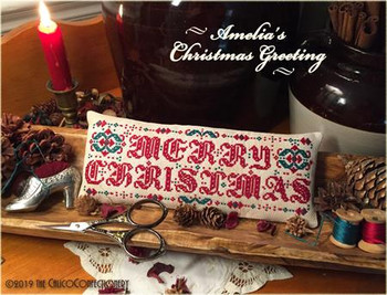 Amelia's Christmas Greeting 153 x 52 Calico Confectionery