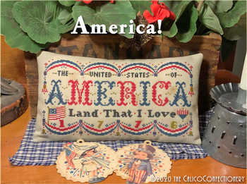 America! 151w x 78h Calico Confectionery