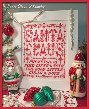 Santa Claus, A Sampler 115 x 151 Calico Confectionery