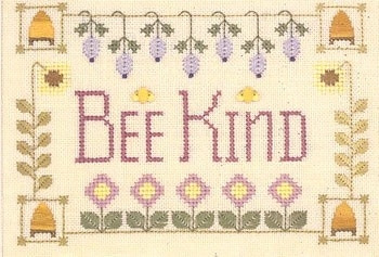 EL64 Bee Kind Elizabeth's Needlework Designs