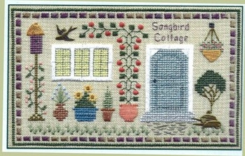 ELL37 Songbird Cottage Includes some materials Elizabeth's Needlework Designs