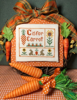 C is for Carrot 53w x 53h by ScissorTail Designs 19-1157 SCR73 YT