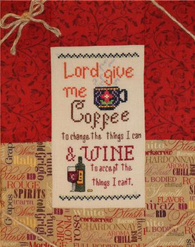 Coffee & Wine 59W X 107H The Stitching Bear