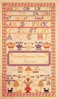 The Alison Bathgate Watson Sampler 1856 Historic Handworkes