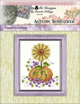 Autumn Sunflower 55 w X 71 h Kitty And Me Designs