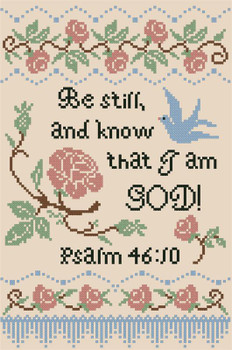Be Still And Know Sampler 99w x 147h Kitty And Me Designs