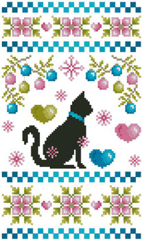 Cats Love Christmas 81w x 138h Kitty And Me Designs