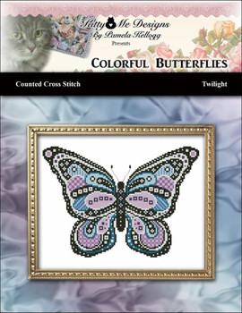 Colorful Butterfly Twilight 119 w X 82 h Kitty And Me Designs