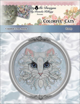 Colorful Cat Frosty 101w x 100h Kitty And Me Designs