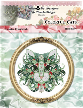 Colorful Cat Hollyberry 119 w X 105 h Kitty And Me Designs