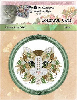 Colorful Cat Koala 111w x 98h Kitty And Me Designs