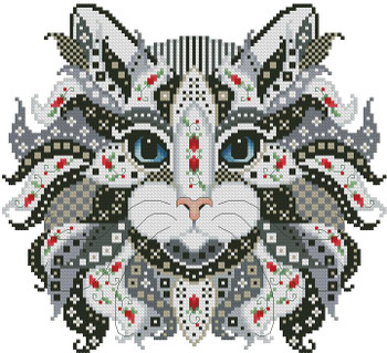 Colorful Cat Phantom 119 w X 108 h Kitty And Me Designs