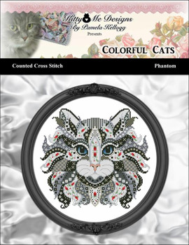 Colorful Cat Phantom 119 w X 108 h Kitty And Me Designs