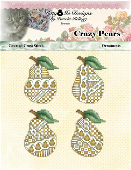 Crazy Pears Ornaments 29w x 42h Kitty And Me Designs