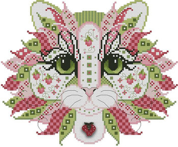 Colorful Cat Shortcake 115w x 95h Kitty And Me Designs