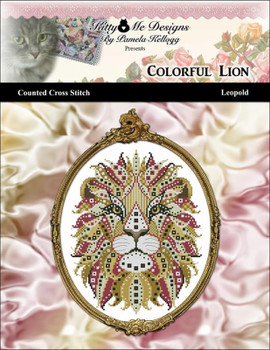 Colorful Lion Leopold 97w x 124h Kitty And Me Designs