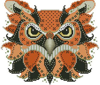 Colorful Owl Edgar 111w x 95h Kitty And Me Designs