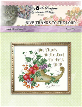 Give Thanks To The Lord 111w x 101h Kitty And Me Designs